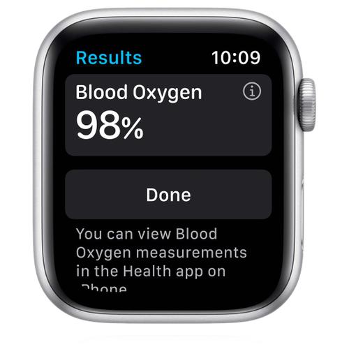 Apple Apple WATCH Series 6 40mm Cellular Aluminiumgehäuse Silber Sportarmband Horizontblau
