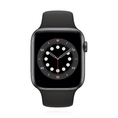 Apple WATCH Series SE 44mm GPS Aluminiumgehäuse Space Grau Solo Loop Schwarz