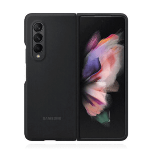 Samsung Silicone Cover Galaxy Z Fold3 5G Schwarz