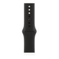 Apple WATCH SE 44mm GPS Aluminiumgehäuse Silber Sportarmband Schwarz