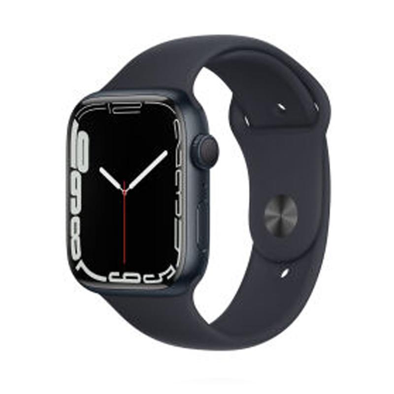 Apple WATCH Series 7 45mm GPS+Cellular Edelstahlgehäuse Graphit Sportarmband Abyssblau