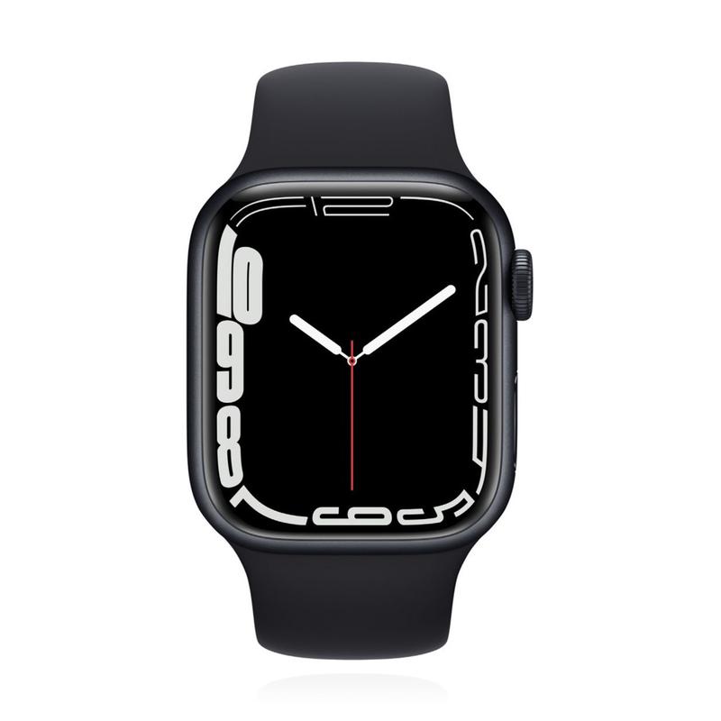 Apple WATCH Series 7 45mm GPS+Cellular Edelstahlgehäuse Graphit Sportarmband Abyssblau