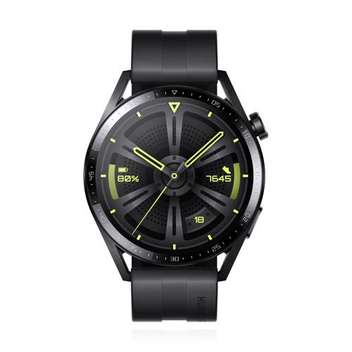 Huawei Watch GT 3  Graphite Black 46mm mit Silikonarmband 