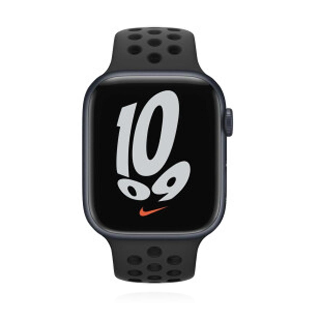 Apple WATCH Nike Series 7 45mm GPS Cellular Aluminiumgehause Mitternacht Sportarmband Anthrazit Schwarz kaufen Clevertronic