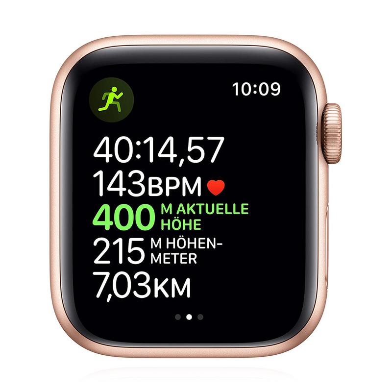 Apple WATCH Series 5 40mm GPS Aluminiumgehäuse gold Sportarmband stein