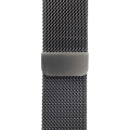 Apple WATCH Series 7 45mm Cellular Edelstahl Gold Armband Milanaise Graphit