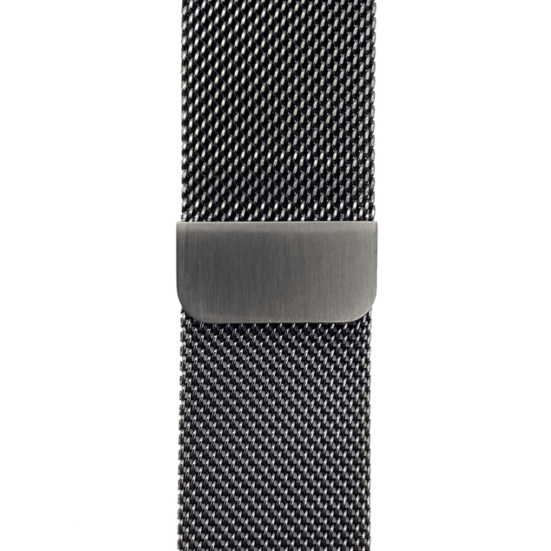 Apple WATCH Series 7 45mm Cellular Edelstahl Gold Armband Milanaise Graphit