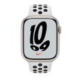 Apple WATCH Nike Series 7 45mm GPS+Cellular Aluminiumgehäuse Polarstern Sportarmband Pure Platinum Black 