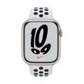 Apple WATCH Nike Series 7 45mm GPS+Cellular Aluminiumgehäuse Polarstern Sportarmband Pure Platinum Black 