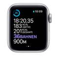 Apple WATCH Series 6 40mm GPS Aluminiumgehäuse Silber Sportarmband Schwarz