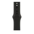 Apple WATCH Series 6 40mm GPS Aluminiumgehäuse Silber Sportarmband Schwarz
