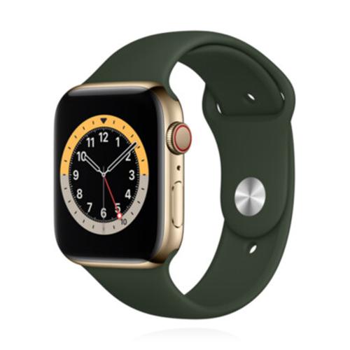 Apple Apple WATCH Series 6 44mm GPS+Cellular Aluminiumgehäuse Gold Sportarmband Zyperngrün