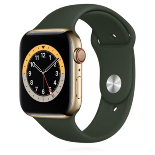 Apple Apple WATCH Series 6 44mm GPS+Cellular Aluminiumgehäuse Gold Sportarmband Zyperngrün