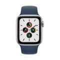 Apple WATCH SE 40mm GPS Aluminiumgehäuse Silber Sportarmband Abyssblau