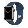 Apple WATCH Series 7 41mm GPS+Cellular Edelstahlgehäuse Graphit Sportarmband Abyssblau
