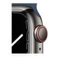 Apple WATCH Series 7 41mm GPS+Cellular Edelstahlgehäuse Graphit Sportarmband Abyssblau
