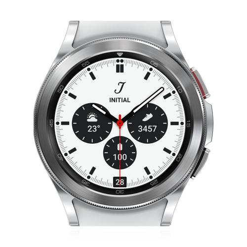 Samsung Galaxy Watch4 Classic Wifi 42mm Aluminiumgehäuse Silber Sportarmband Olivgrün verkaufen