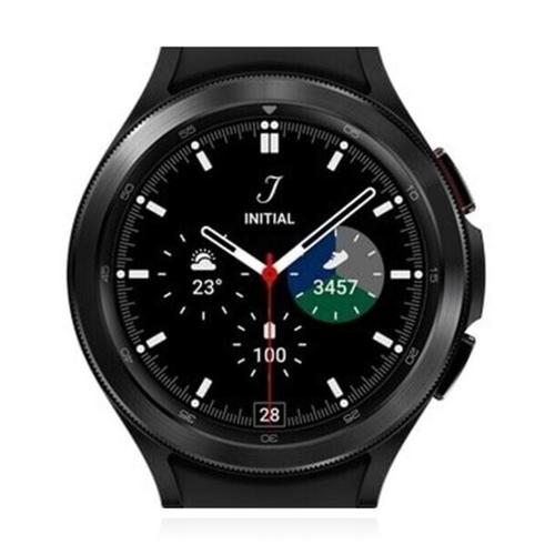 Samsung Galaxy Watch4 Classic LTE 42mm Edelstahlgehäuse Schwarz Sportarmband Pink Weiss 