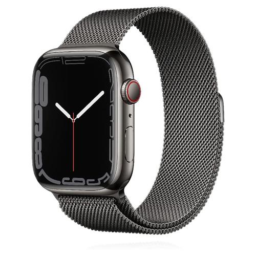 Apple Apple WATCH Series 7 45mm GPS+Cellular Edelstahl Graphit Armband Milanaisearmband Graphit