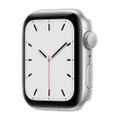 Apple WATCH SE 40mm GPS Aluminiumgehäuse Silber Sportarmband Schwarz
