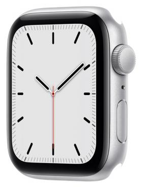 Apple Apple WATCH SE 40mm GPS Aluminiumgehäuse Silber Sportarmband Schwarz