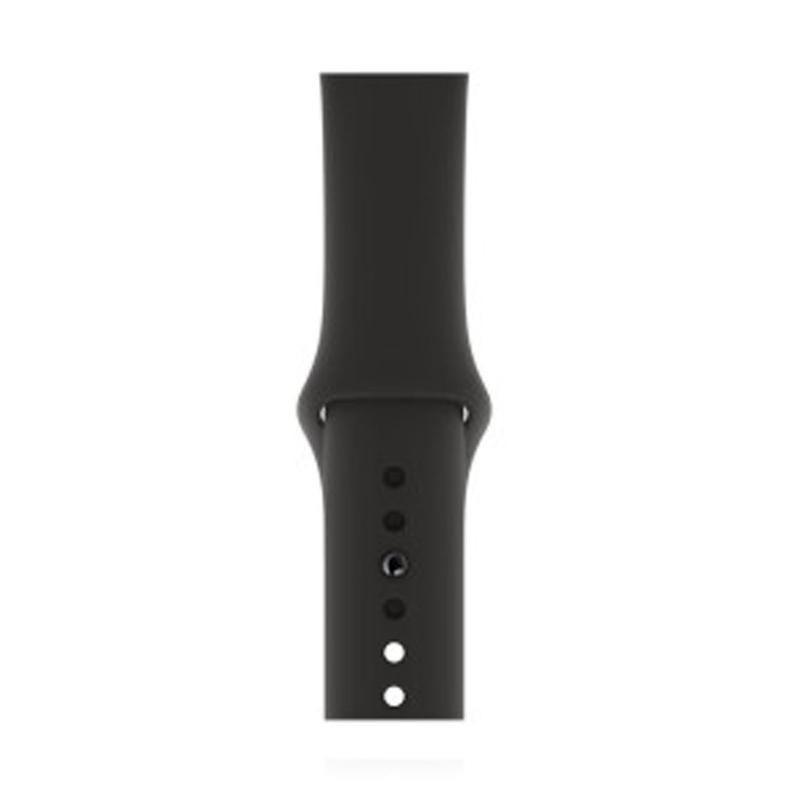 Apple WATCH SE 40mm GPS Aluminiumgehäuse Silber Sportarmband Schwarz