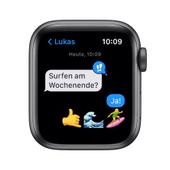 Apple WATCH SE Nike 44mm GPS Aluminiumgehäuse Space Grau Nike Sport Loop Schwarz