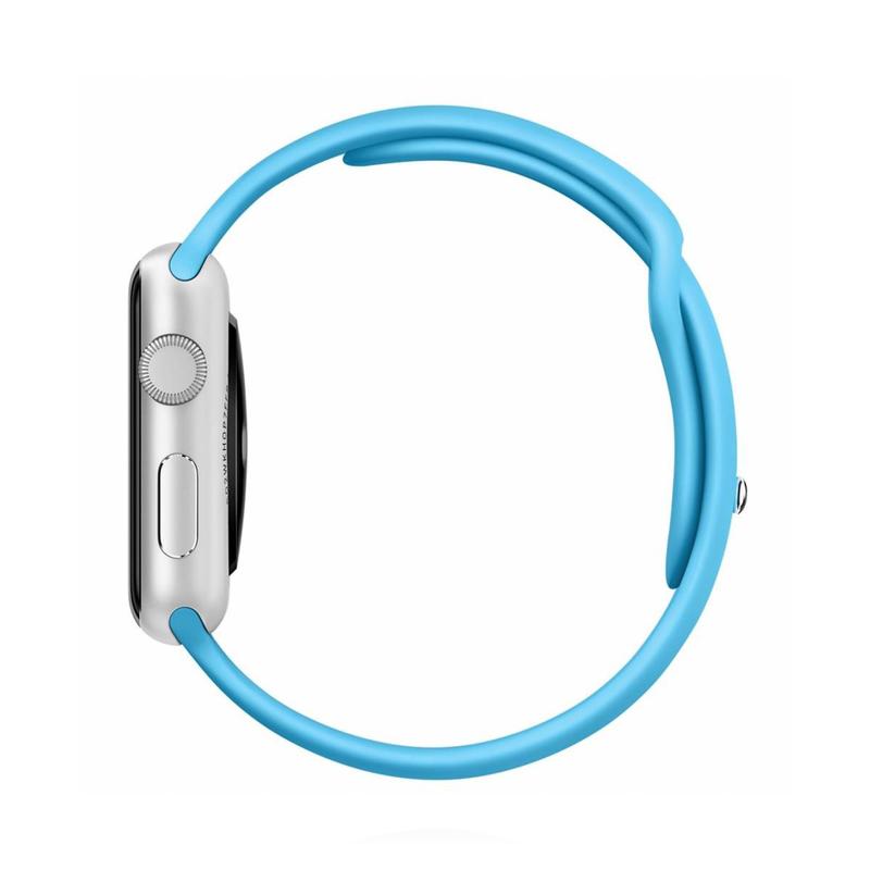 Apple WATCH Series 5 44mm GPS Aluminiumgehäuse Silber Sportarmband Arktisblau