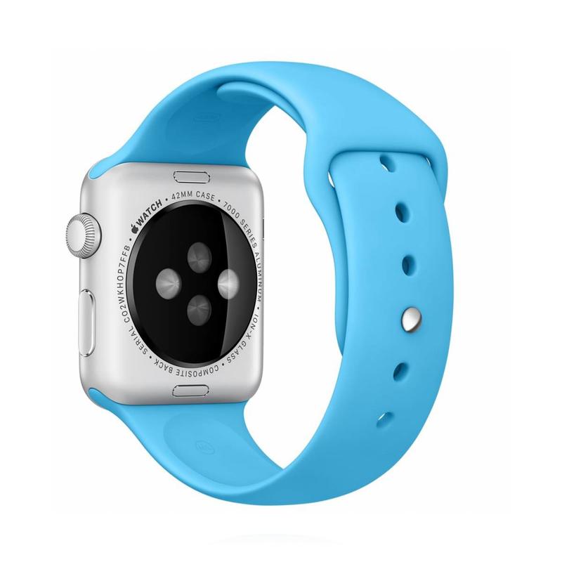 Apple WATCH Series 5 44mm GPS Aluminiumgehäuse Silber Sportarmband Arktisblau