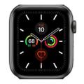 Apple WATCH Series 5 44mm GPS Aluminiumgehäuse Spacegrau Armband Milanaise Schwarz   