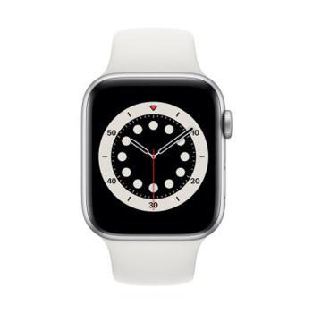 Apple Apple WATCH Series 6 44mm GPS Aluminiumgehäuse Silber Sportarmband  Capri Blau 