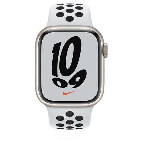 Apple Apple WATCH Nike Series 7 41mm GPS+Cellular Aluminiumgehäuse Polarstern Nike Sportarmband Platinum/Schwarz