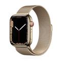 Apple WATCH Series 7 41mm GPS+Cellular Edelstahl Gold Armband Milanaise Gold