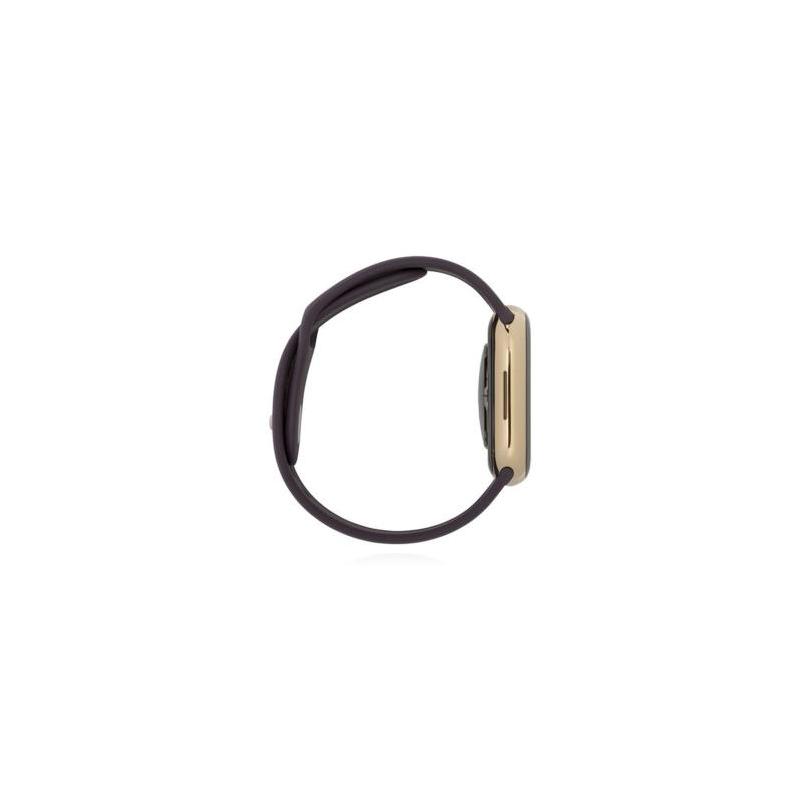 Apple WATCH Series 7 45mm GPS+Cellular Edelstahlgehäuse Gold Sportarmband Dunkelkirsch