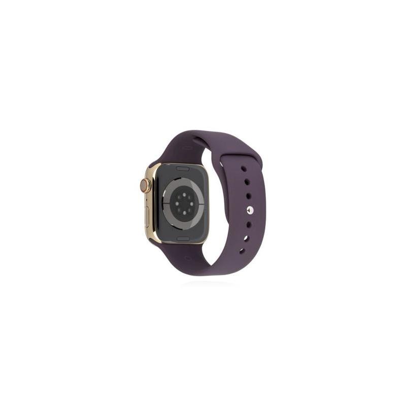 Apple WATCH Series 7 45mm GPS+Cellular Edelstahlgehäuse Gold Sportarmband Dunkelkirsch