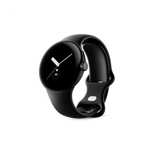 Google Pixel Watch Bluetooth Matte Black Sportarmband Obsidian