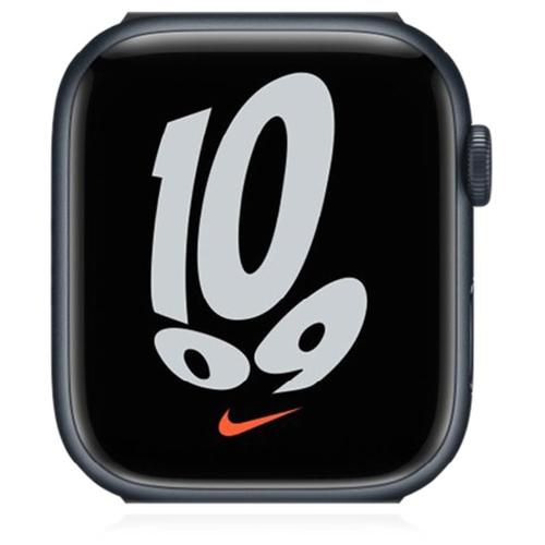 Apple Apple WATCH Nike Series 7 45mm GPS Aluminiumgehäuse Midnightblack Sport Loop Nike Cargo Khaki