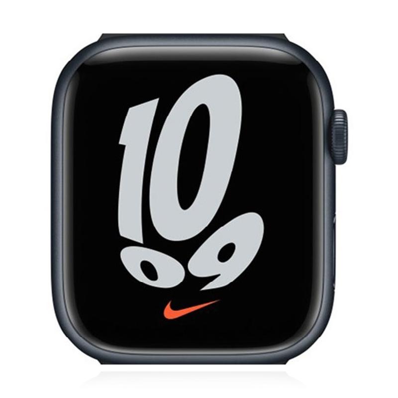Apple WATCH Nike Series 7 45mm GPS Aluminiumgehäuse Midnightblack Sport Loop Nike Cargo Khaki