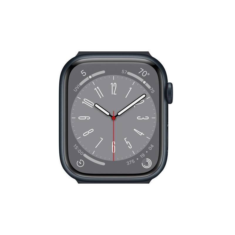Apple WATCH Series 8 45mm GPS Aluminiumgehäuse Mitternacht Sportloop Mitternacht