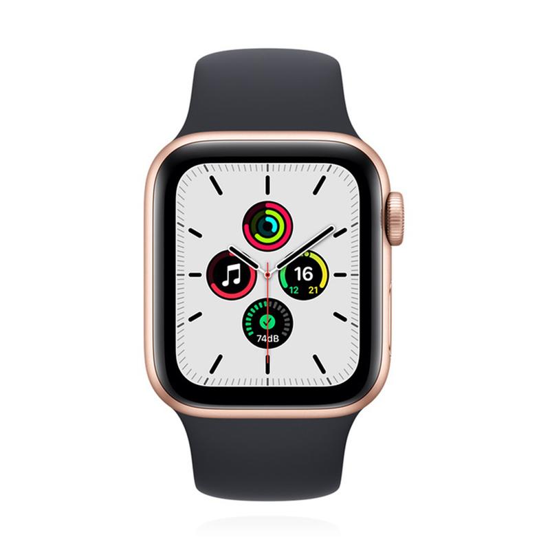 Apple WATCH SE 40mm GPS Aluminiumgehäuse Gold Sportarmband Deep Navy