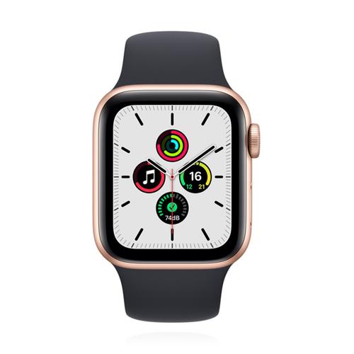 Apple Apple WATCH SE 40mm GPS Aluminiumgehäuse Gold Sportarmband Deep Navy