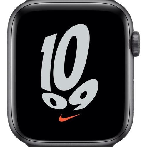 Apple Apple WATCH Nike SE GPS 40mm Aluminiumgehäuse Spacegrau Sportarmband Pure Platinum Schwarz