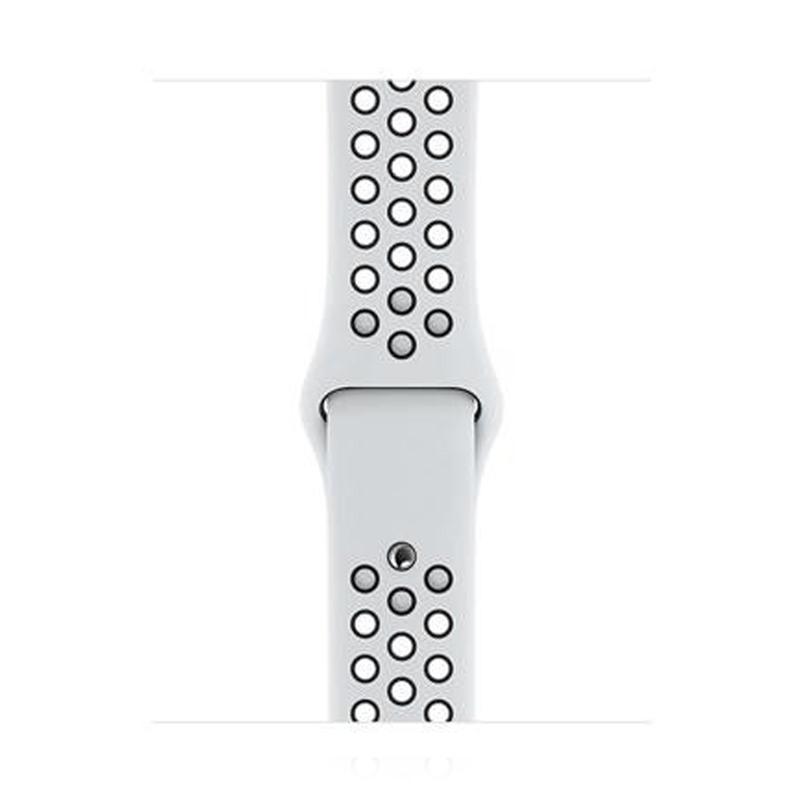 Apple WATCH Nike SE GPS 40mm Aluminiumgehäuse Spacegrau Sportarmband Pure Platinum Schwarz