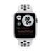 WATCH Nike Series 6 44mm GPS+Cellular Aluminiumgehäuse Silber Sportarmband Platinum Black