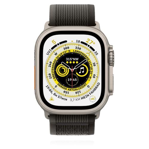 Apple Apple WATCH Ultra 49mm GPS+Cellular Titangehäuse Trail Loop Schwarz/Grau M/L