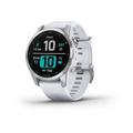 Garmin Fenix 7S 42mm Silber Armband Weiß