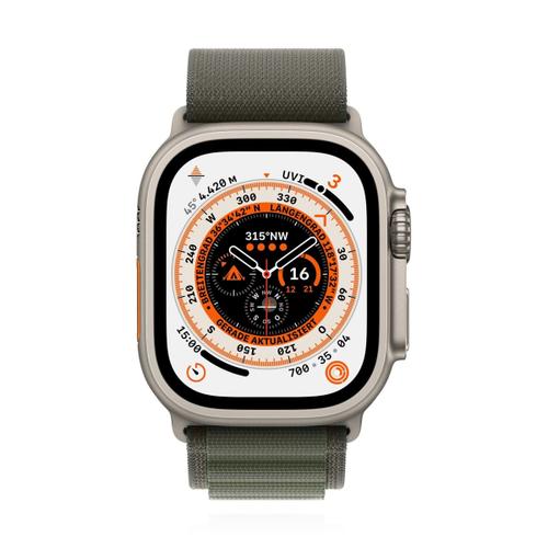 Apple WATCH Ultra 49mm GPS+Cellular Titangehäuse Alpine Loop Grün L 