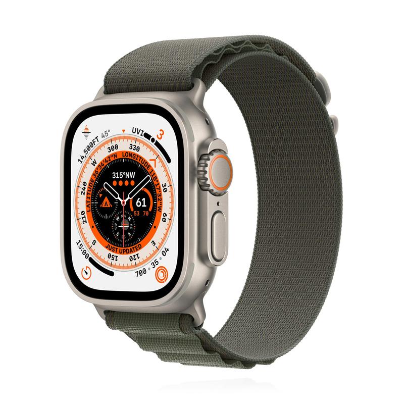 Apple WATCH Ultra 49mm GPS+Cellular Titangehäuse Alpine Loop Grün L 