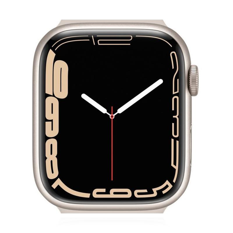 Apple WATCH Series 7 45mm GPS Aluminiumgehäuse Polarstern Sportarmband  Dark Cherry