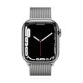 Apple WATCH Series 7 45mm GPS+Cellular Edelstahl Silber Armband Milanaisearmband Silber